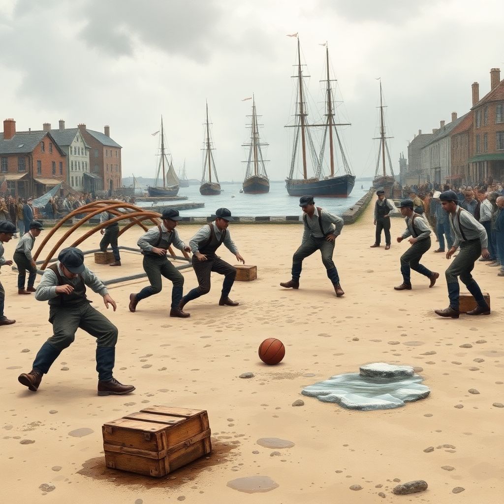 Исторические очерки: зарождение футбола на берегах рек и морей