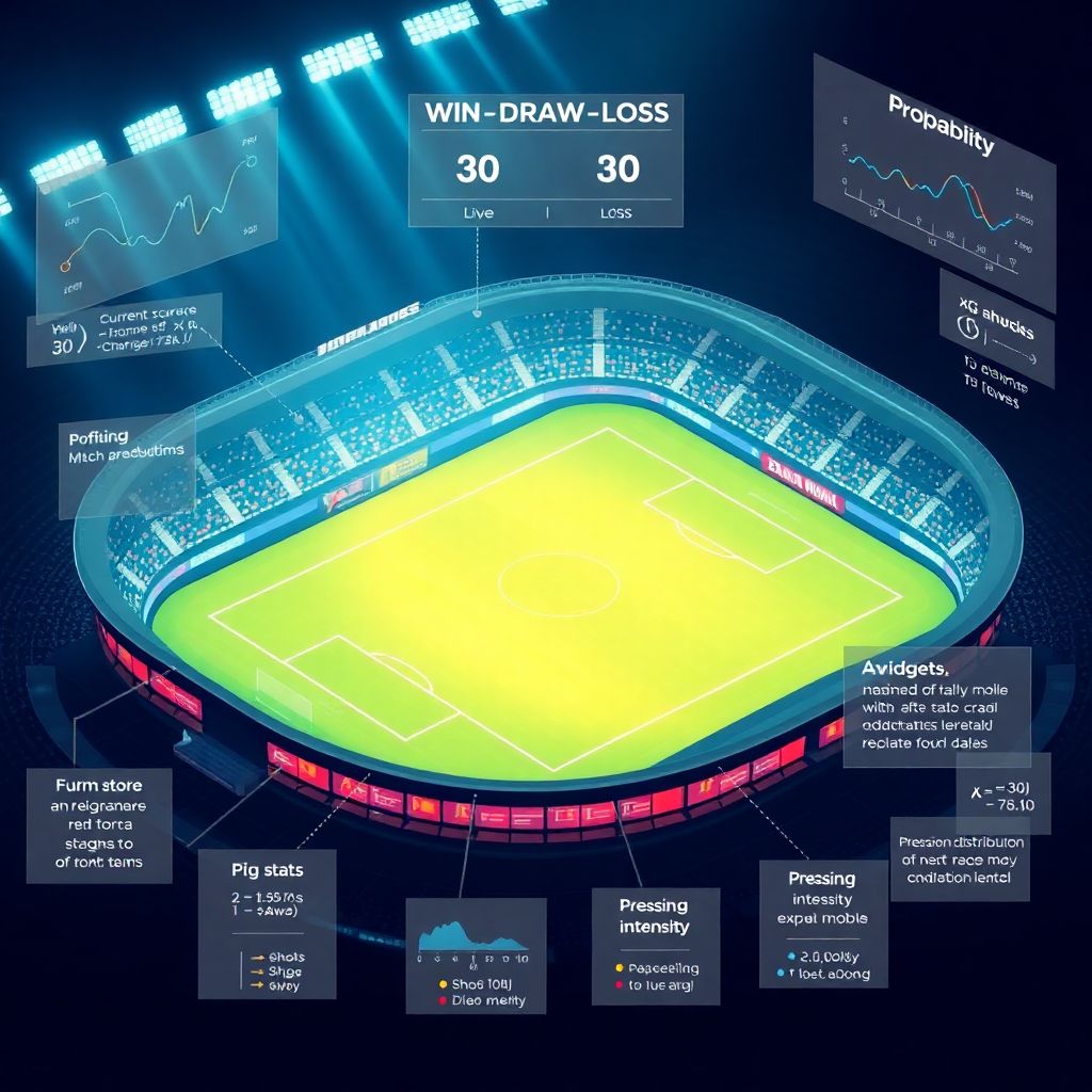 Аналитика матчей: моделирование вероятностей и ожиданий по ходу игры