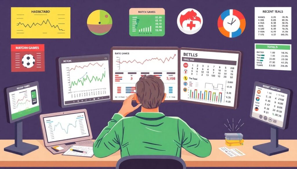 Аналитика матчей: прогнозирование результатов по последним матчам - иллюстрация
