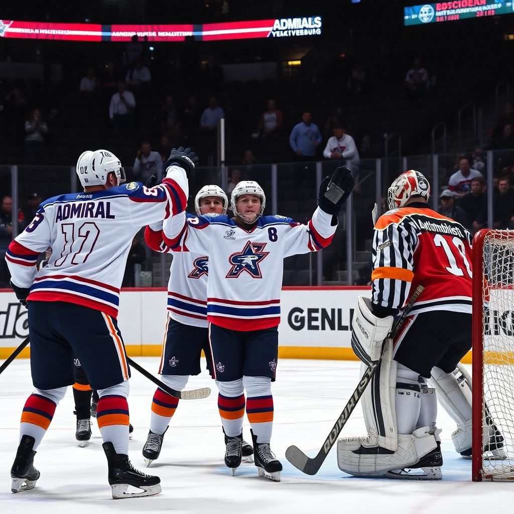 Автомобилист уступил Адмиралу, Металлург укрепил лидерство в КХЛ