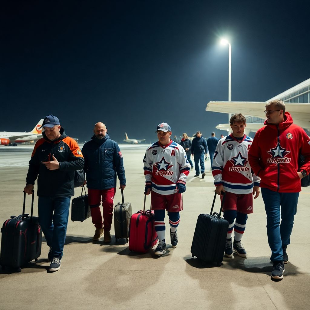 Хоккеисты «Торпедо» вернулись в Нижний Новгород после долгой задержки рейса