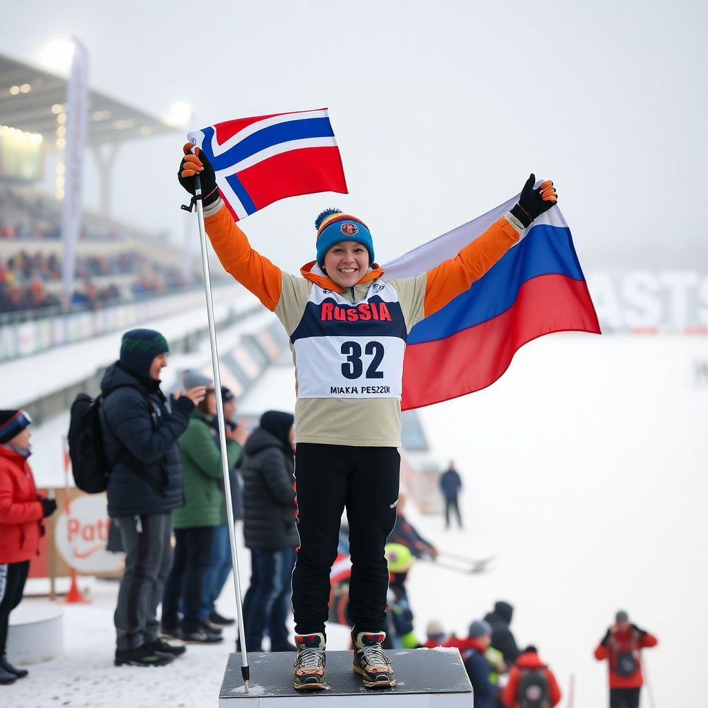 Коростелев снова покорил Норвегию: золото чемпионата мира и российский флаг